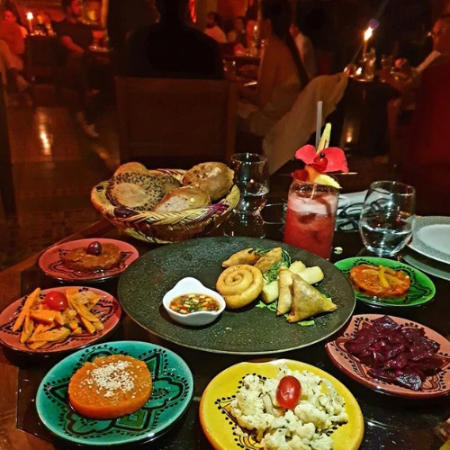 dar soukkar restaurant marrakech - restaurant festif marocain