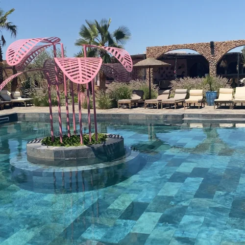 day pass secret beach - piscine marrakech famille